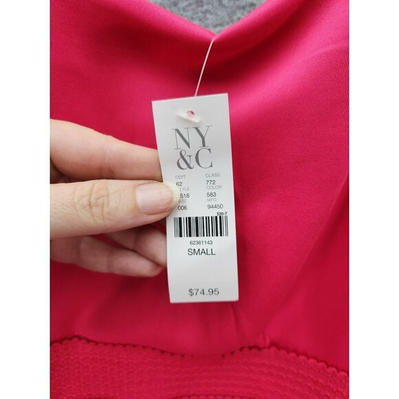 NY & Co. Pink Sleeveless Stretch Sheath Dress S - Picture 5 of 8